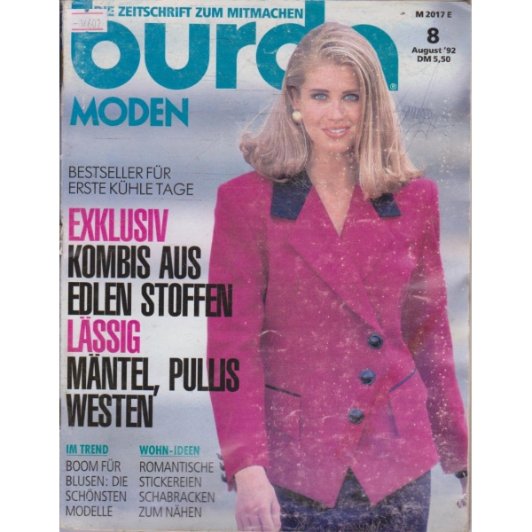Burda moden 8/1992