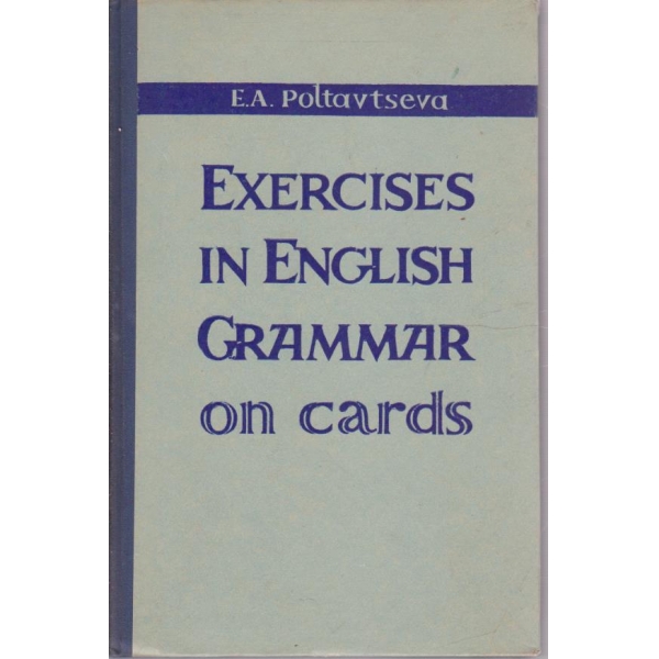Exercises in english grammar on cards