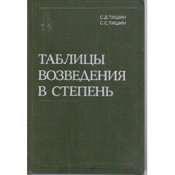 Таблици возведения в степень