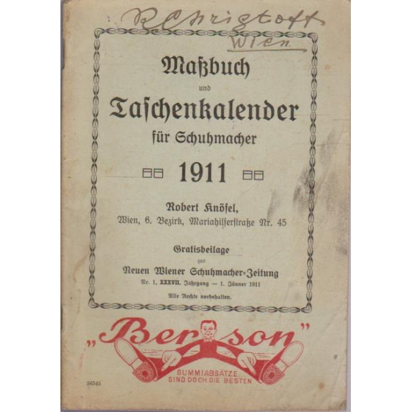 Mabbuch und Tafchenkalender 1911