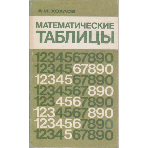 Математические таблици