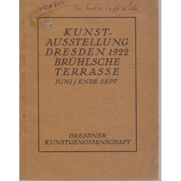Kunst-Aussrerllung Dresden 1922 bruhlschhe terrasse
