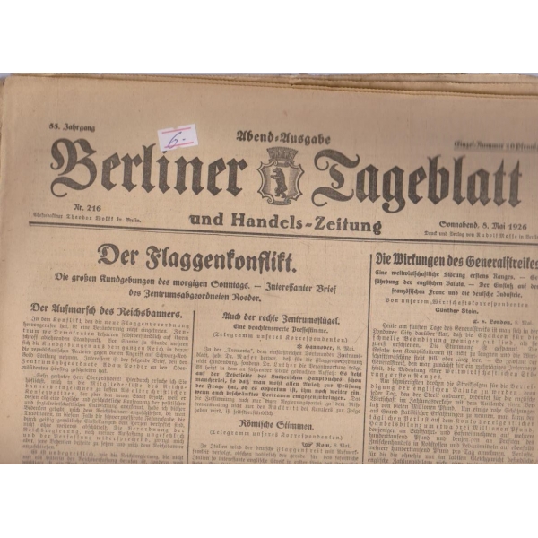 Berliner tageblatt №216/1926