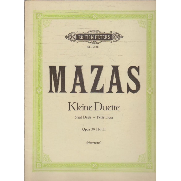 Kleine Duette Small duets - Petits duos Op.38 heft 2
