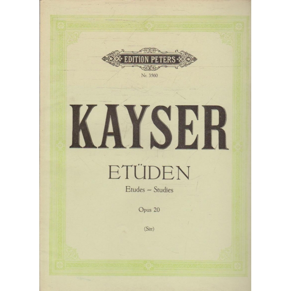 Etuden etudes-studies Opus 20