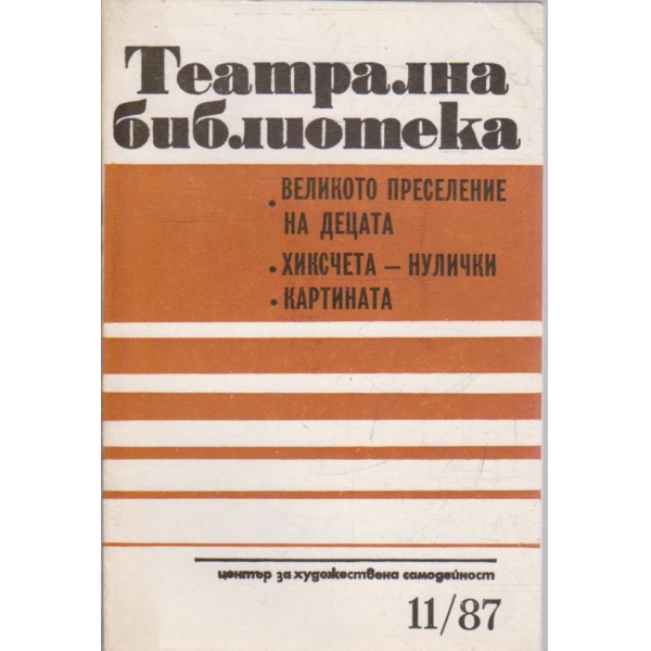 Театрална библиотека бр.11/1987
