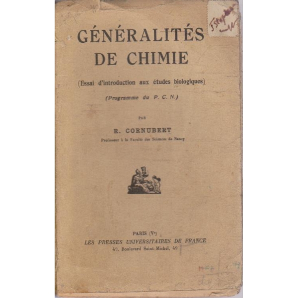 Generalites de Chimie