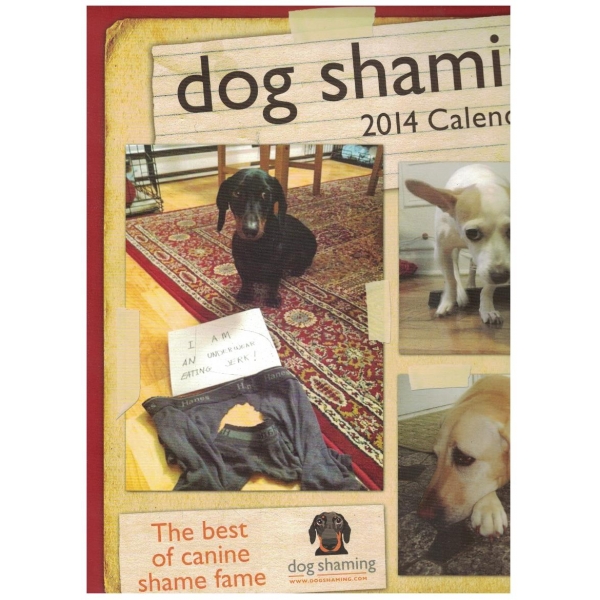 Dog shaming 2014 calendar