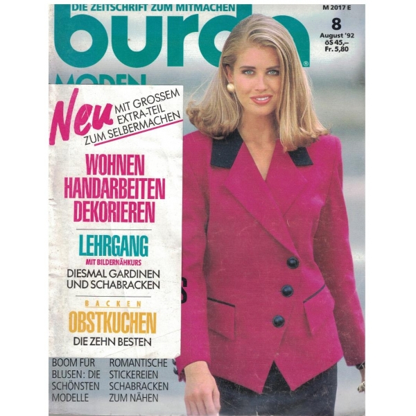Burda moden 8/1992