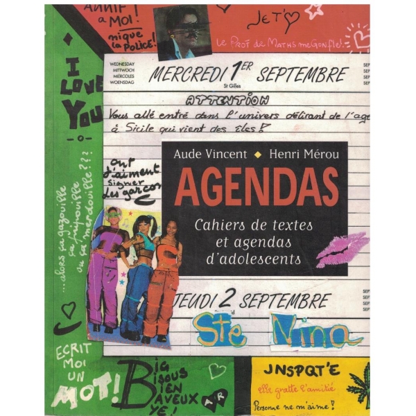 Agendas cahiers de textes et agendas d'adolescents