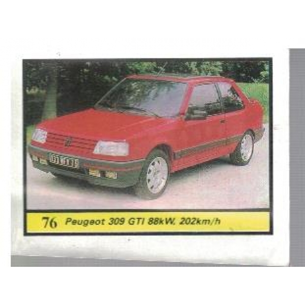 Cars №76 Peugeot 309 GTI