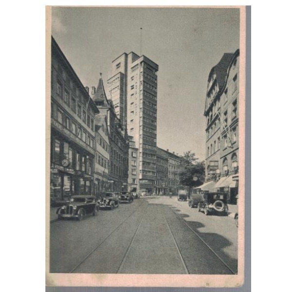Stuttgart - eberhardstrasse mit tagblatt-turm